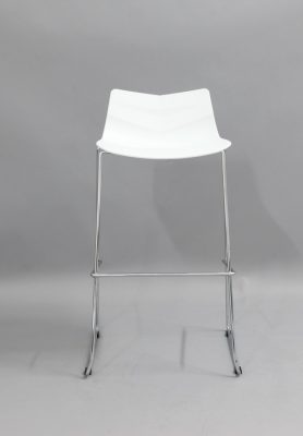 Барные стулья Барный стул LEAF-06 white