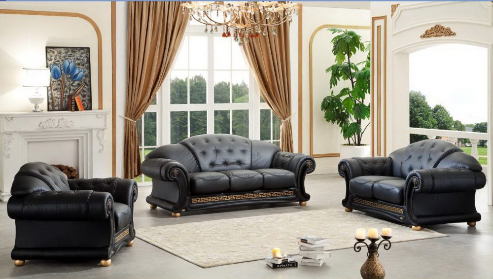 Мягкая мебель набор мягкой мебели VERSACE BLACK