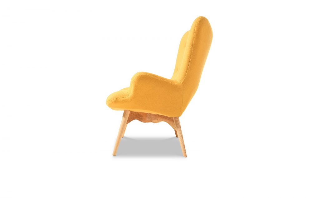 Мягкая мебель Кресло DC917 yellow + банкетка DC917F yellow